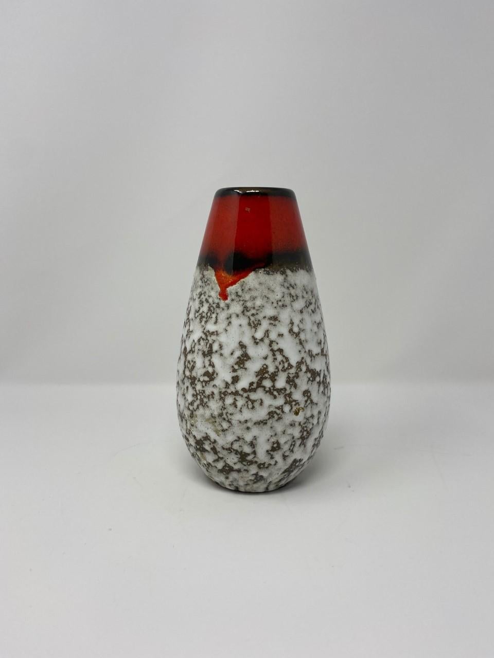 Midcentury Vintage Fat Lava Vase by Scheurich Keramik 6
