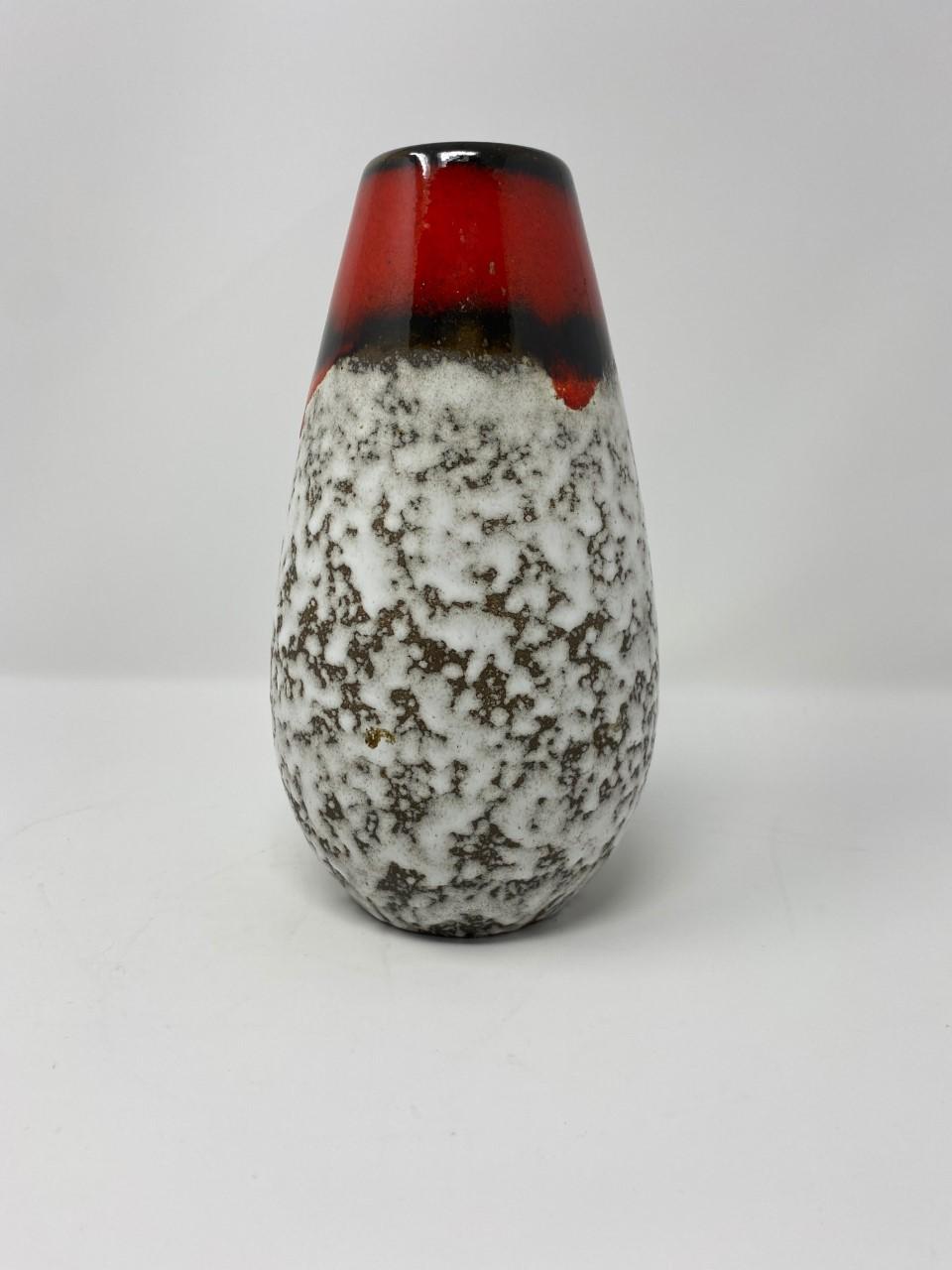 Midcentury Vintage Fat Lava Vase by Scheurich Keramik 7