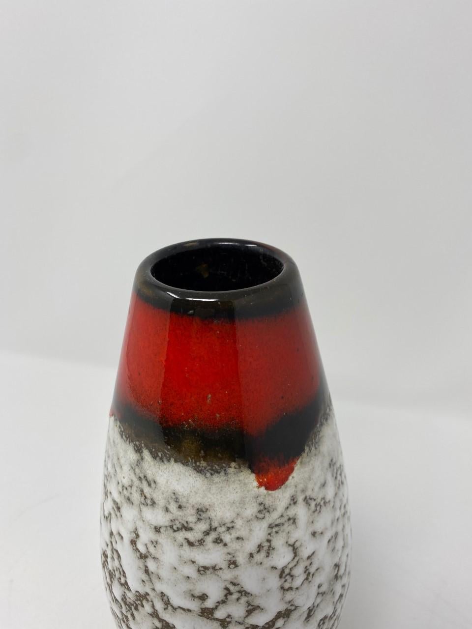 Midcentury Vintage Fat Lava Vase by Scheurich Keramik 9