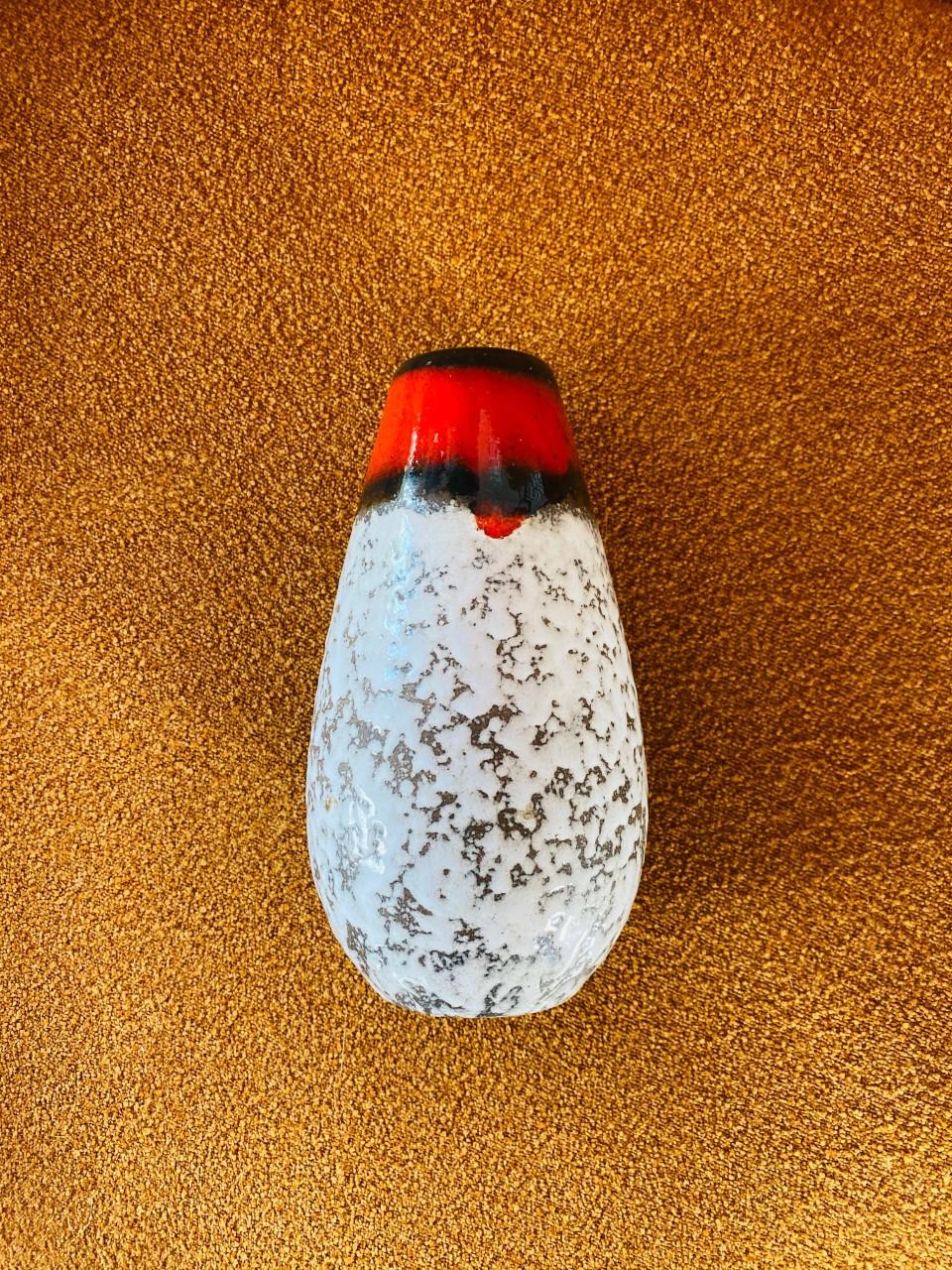 Midcentury Vintage Fat Lava Vase by Scheurich Keramik In Good Condition In San Diego, CA