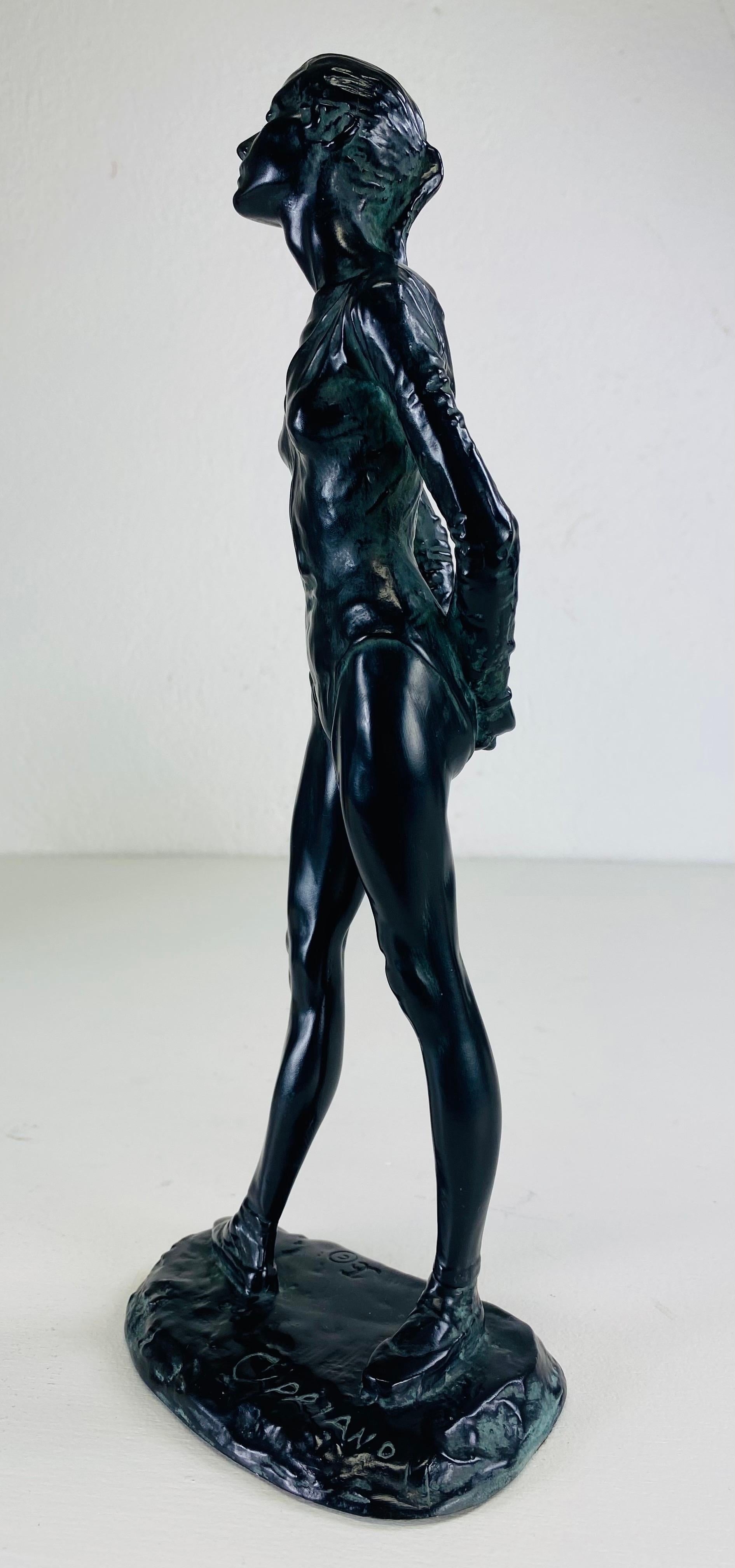 Skulptur einer Ballerina aus der Mitte des Jahrhunderts im Angebot 4