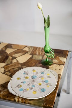 Mid Century Vintage Flowers Decorative Porcelain Plate, Germany, 1970s