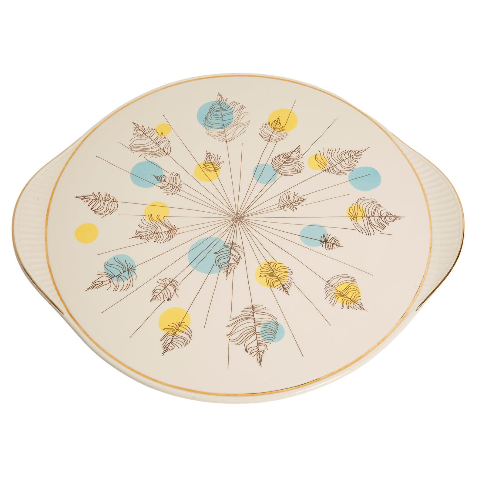 Assiette en porcelaine décorative à fleurs du milieu du siècle dernier, Allemagne, 1970