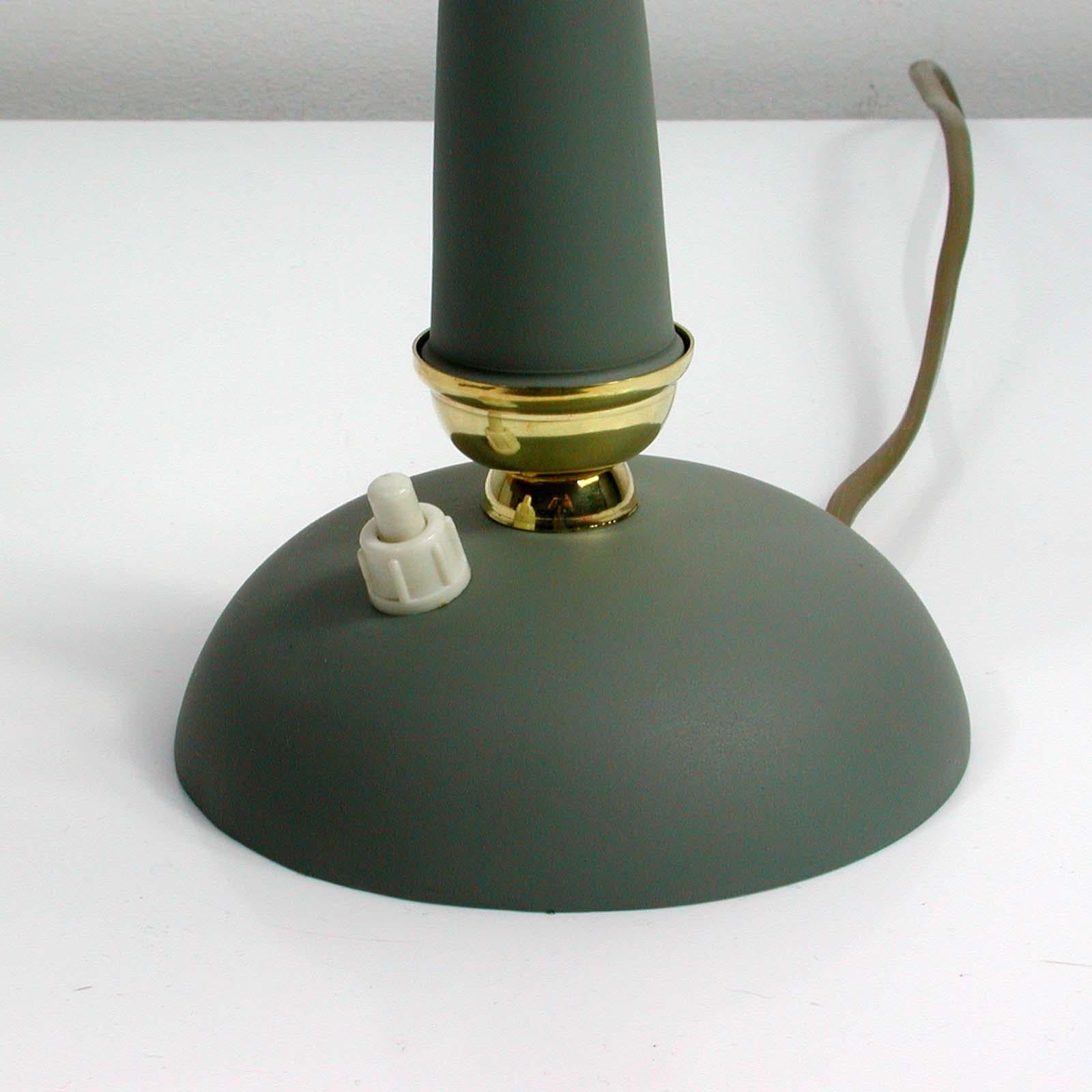 Lacquered Midcentury Vintage French Table Lamp, 1950s For Sale