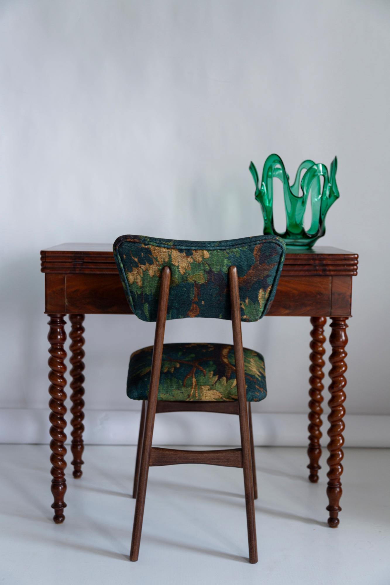 Mid Century Vintage Green Acqua Artistic Big Glass Vase, Europe, 1970s For Sale 1