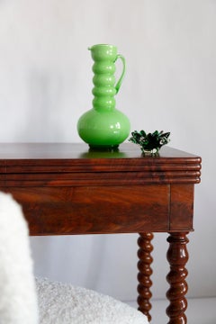 Mid Century Vintage Green Decorative Glass Vase Pot, Europe, 1960s