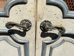 Mid century Vintage gustavian and Style two door armoire after drexel