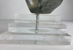 Mid century vintage hand carved abstract onyx Sculpture.