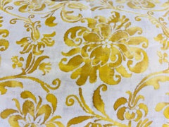 Mid-century vintage hand printed Italian Fortuny pillows / a pair
