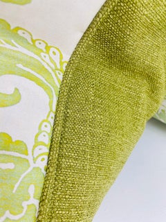 Mid-century vintage hand printed Italian fortuny pillows/a pair