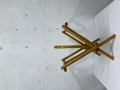 Mid-Century Vintage Handmade Folding Bamboo Magazine Rack