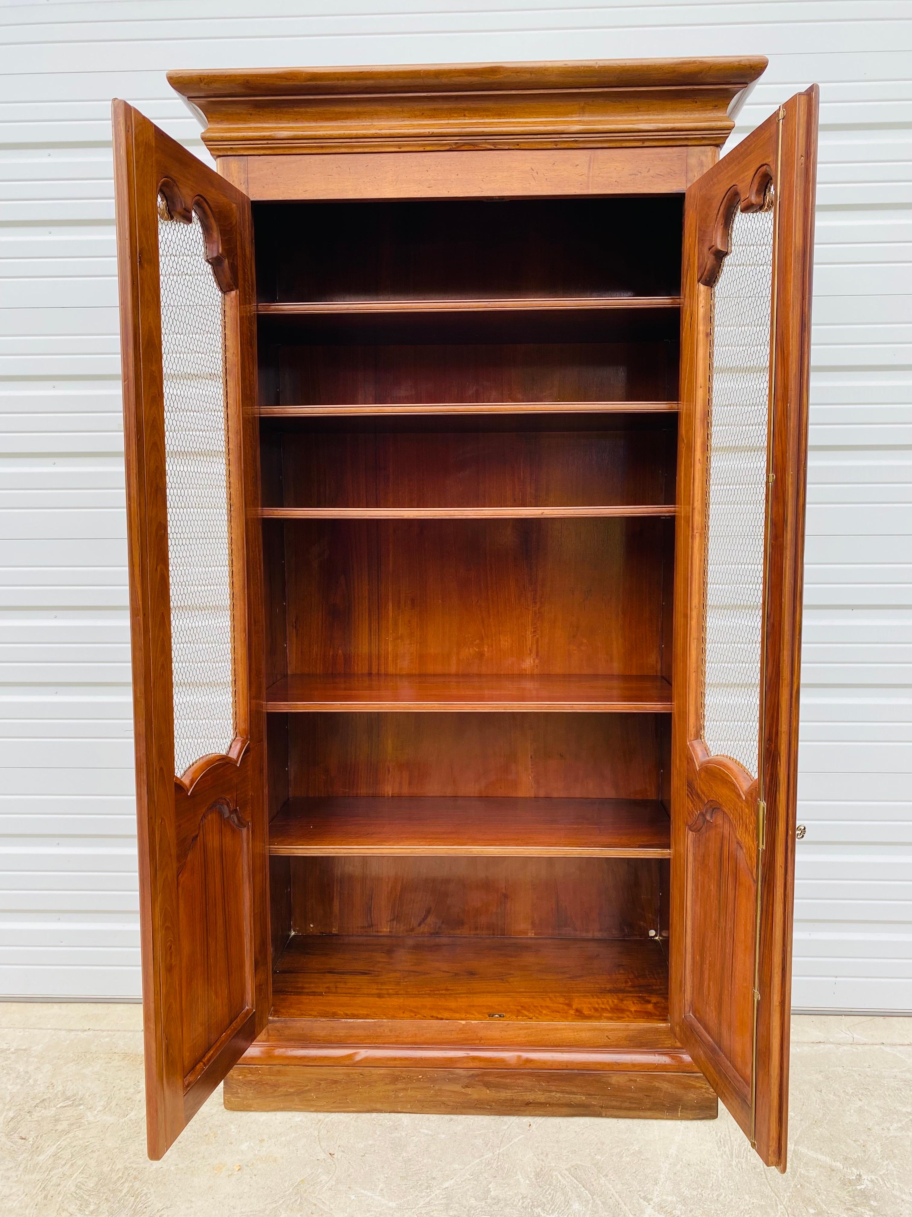 Hand-Crafted Mid century vintage handmade Italian bookcase for Bloomingdale’s For Sale