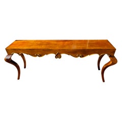 Mid-century Vintage Hollywood Regency sofa table/console