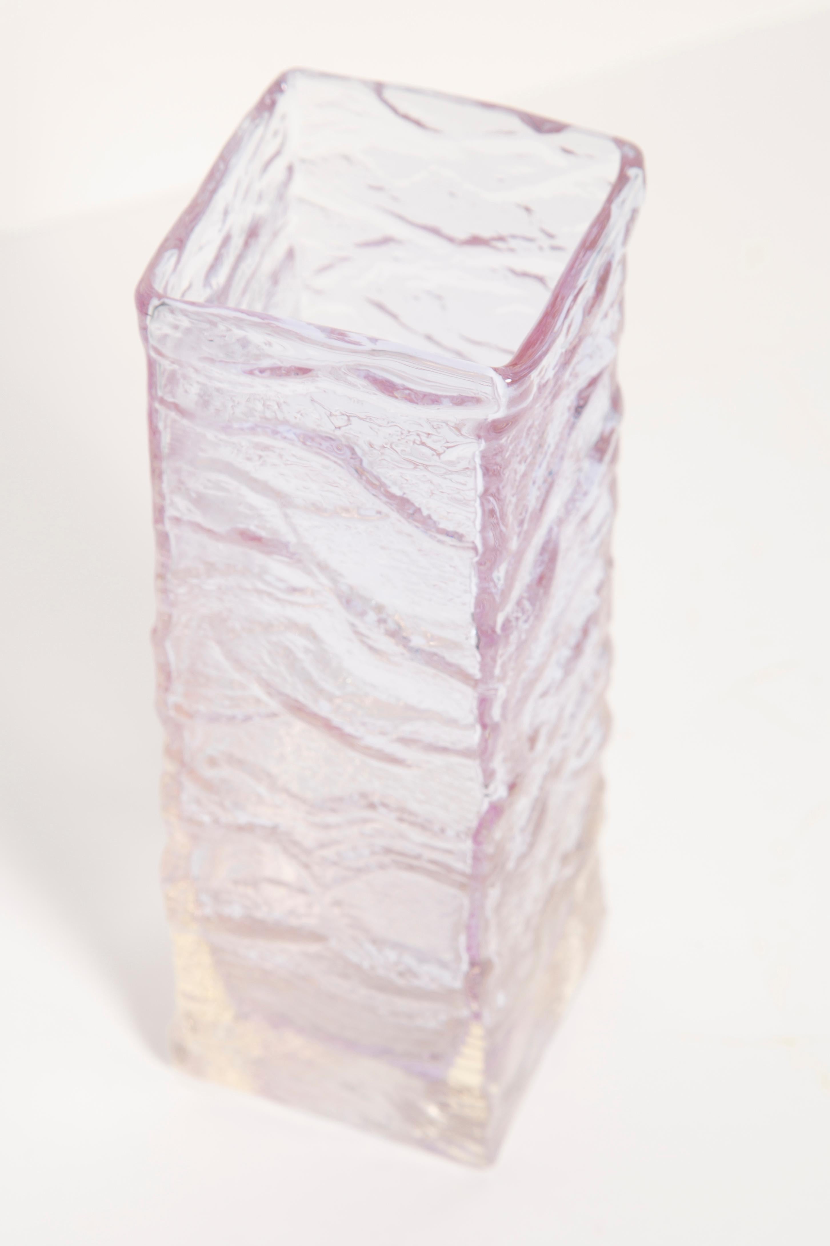 italien Vase transparent en forme de glace mi-siècle, Italie, années 1960 en vente