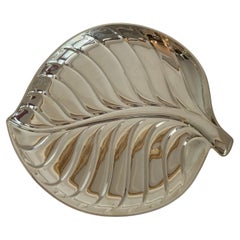 Mid century Vintage International Silverplate Leaf Shaped Serving Tray