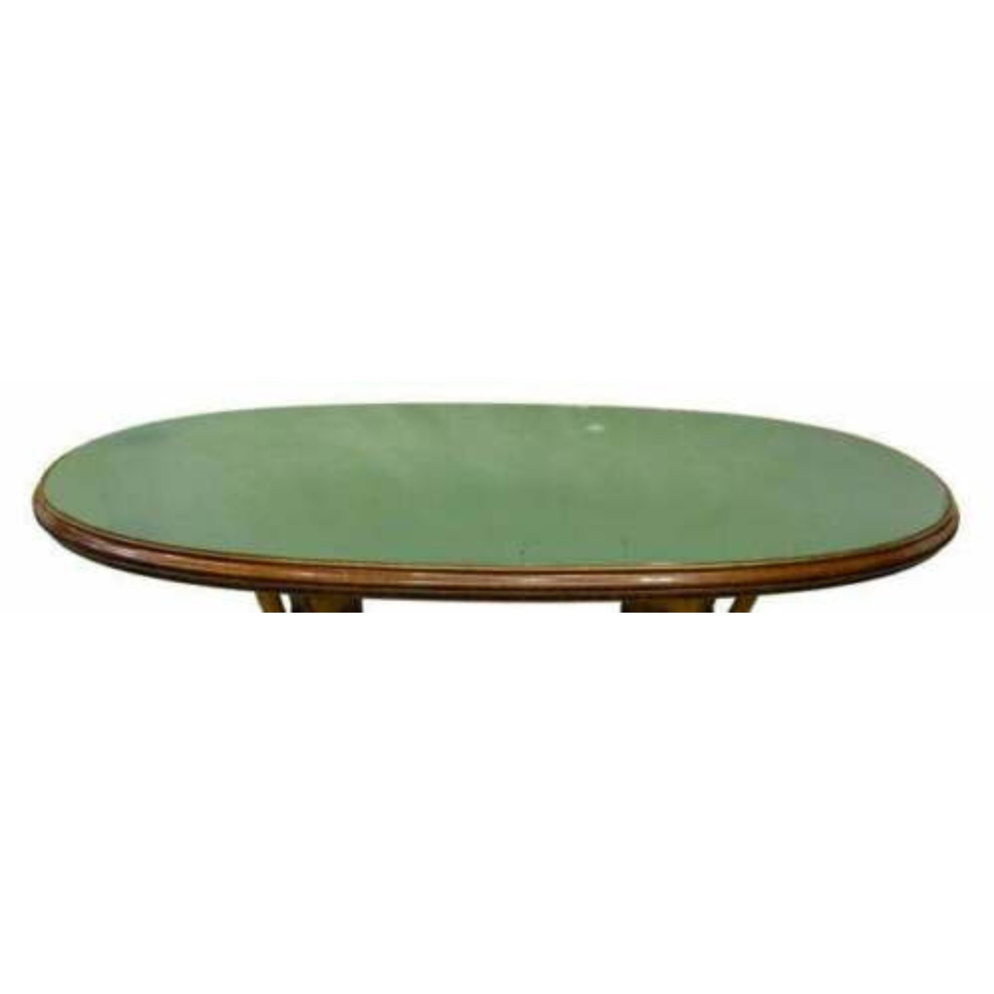 Mid Century Vintage, Italian  Modern Glass Top, Vittorio Dassi Dining Table11 In Good Condition For Sale In Austin, TX