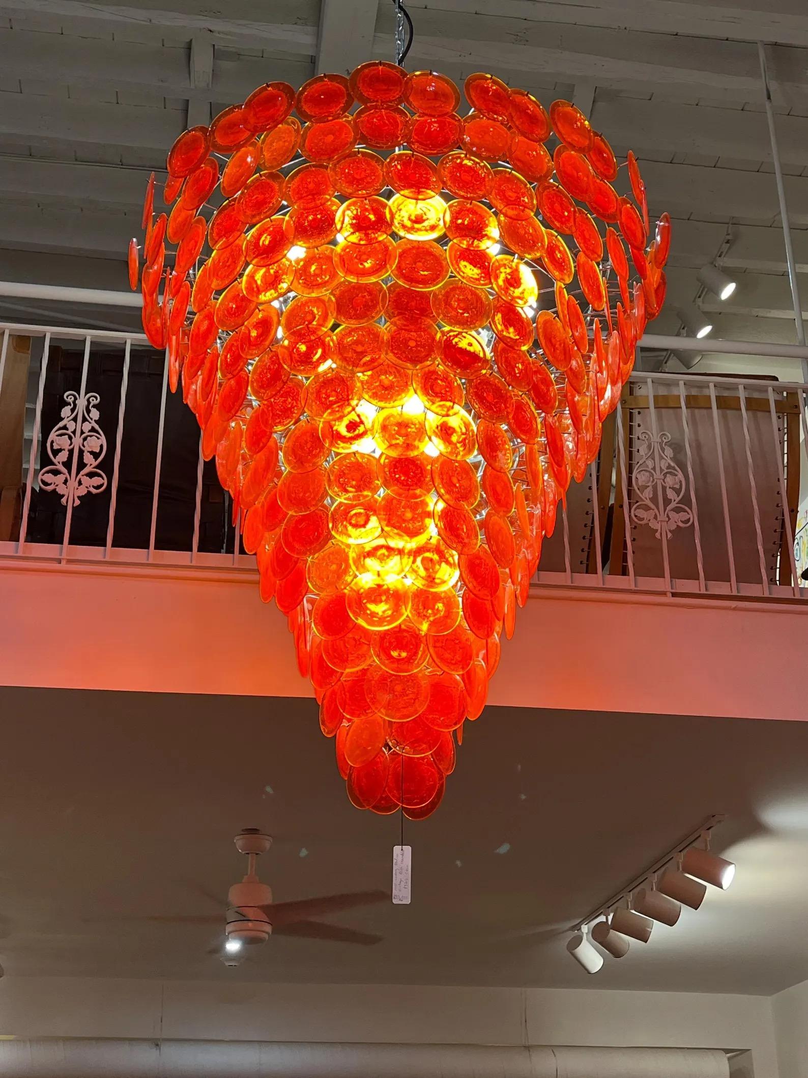 Italian Murano Chandelier 17 tiers, C. 2000 In Excellent Condition For Sale In Hudson, NY