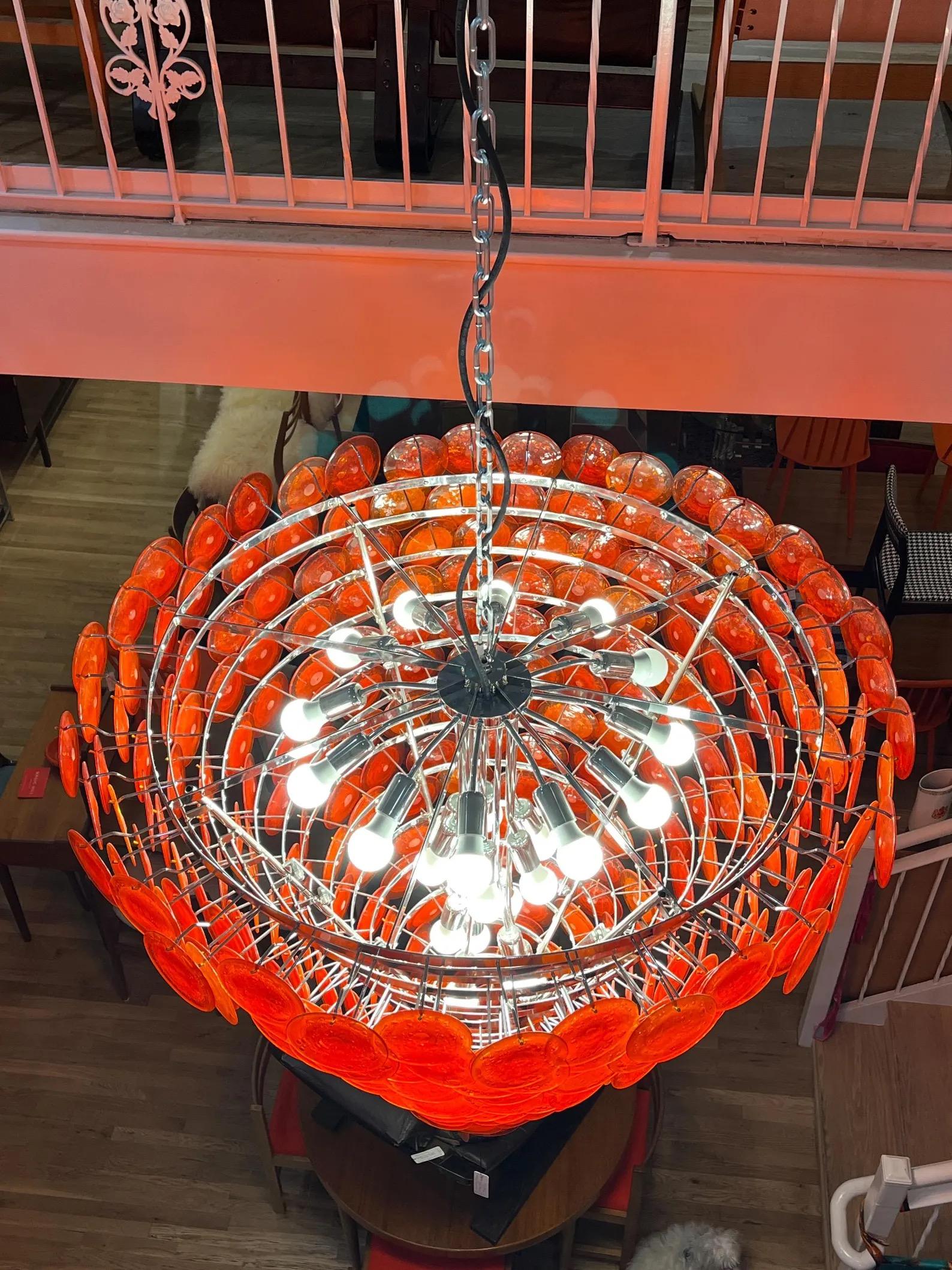 Contemporary Italian Murano Chandelier 17 tiers, C. 2000 For Sale