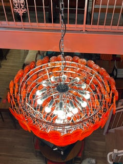 Mid Century vintage Italian Murano Glass Chandelier