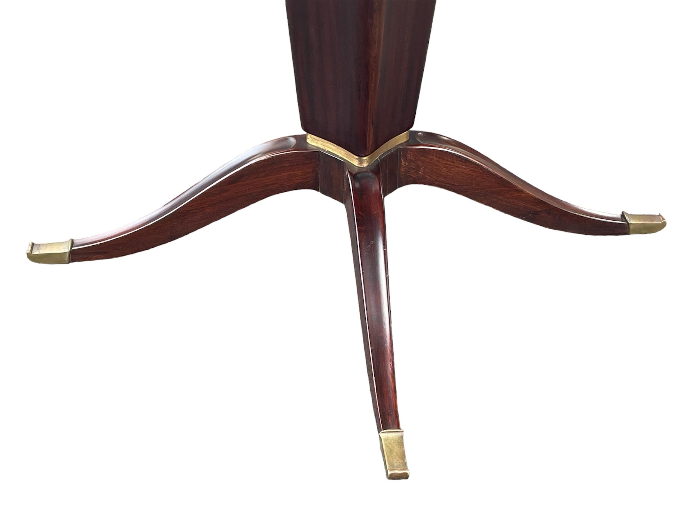 Britannique Mid Century Vintage Italian Paolo Buffa Rosewood Dining Table Set Chairs 1950s en vente