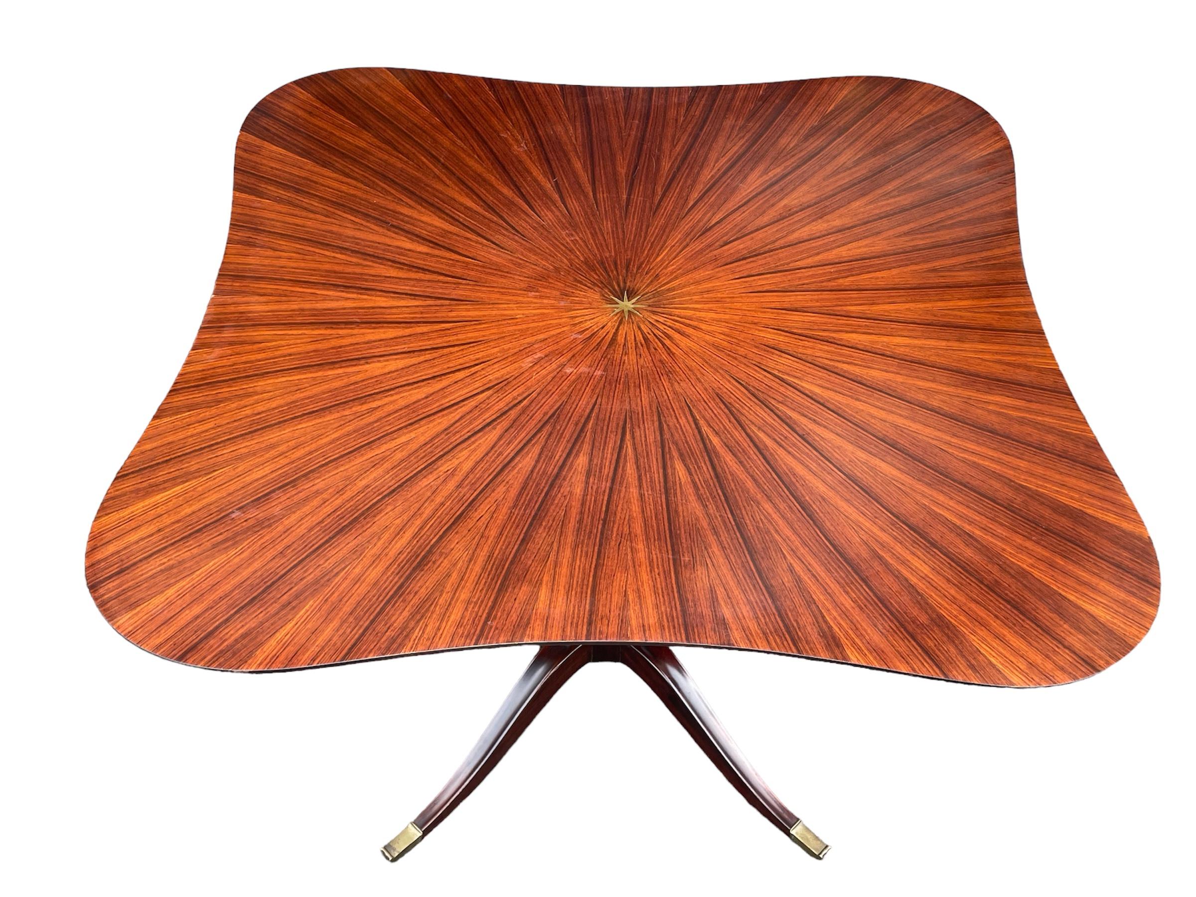 Mid Century Vintage Italian Paolo Buffa Rosewood Dining Table Set Chairs 1950s Bon état - En vente à Dublin, Ireland