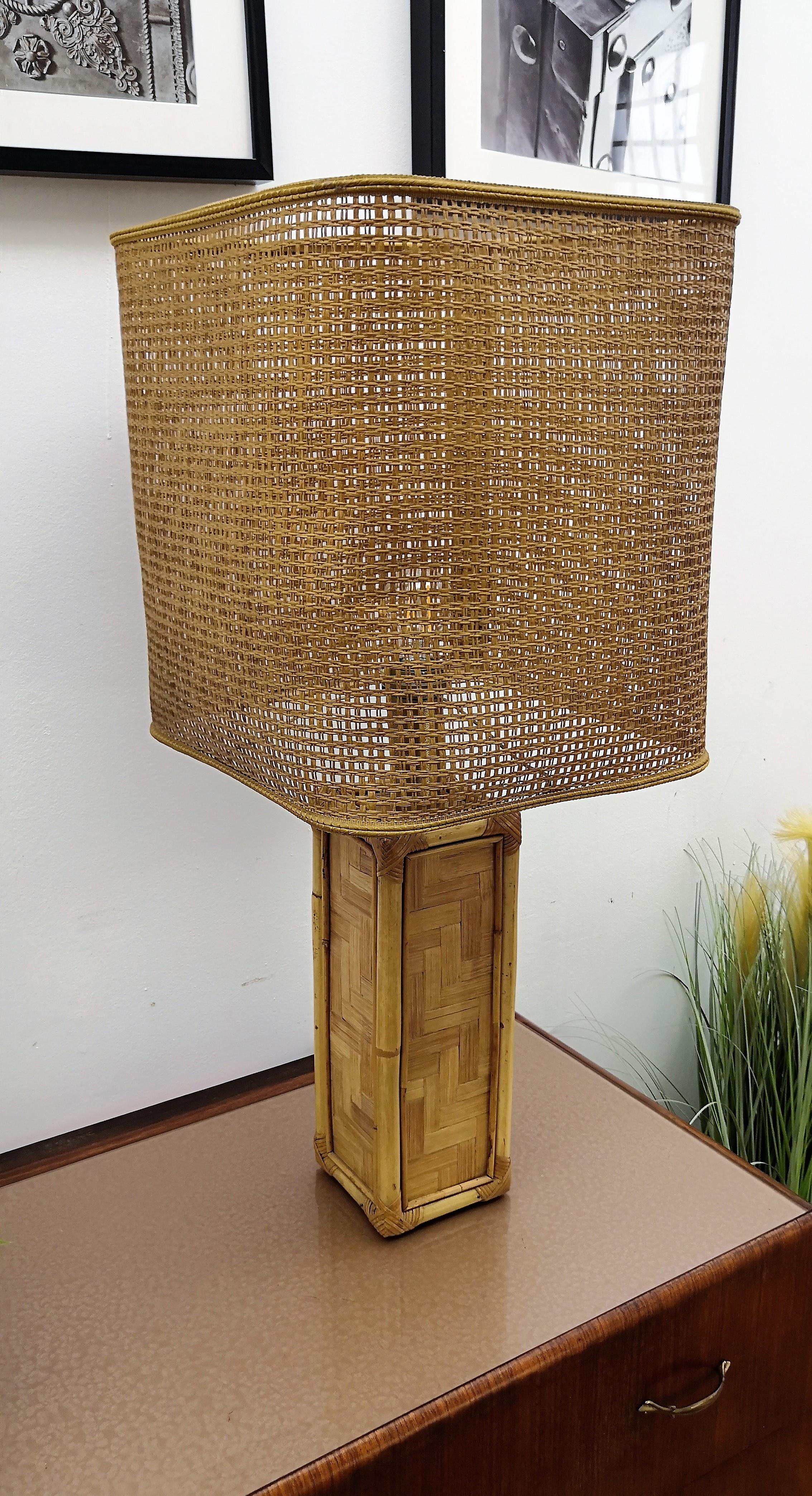 vintage bamboo lamps