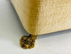 Italienische Schmuckschatulle mit Samtbezug aus der Mitte des Jahrhunderts