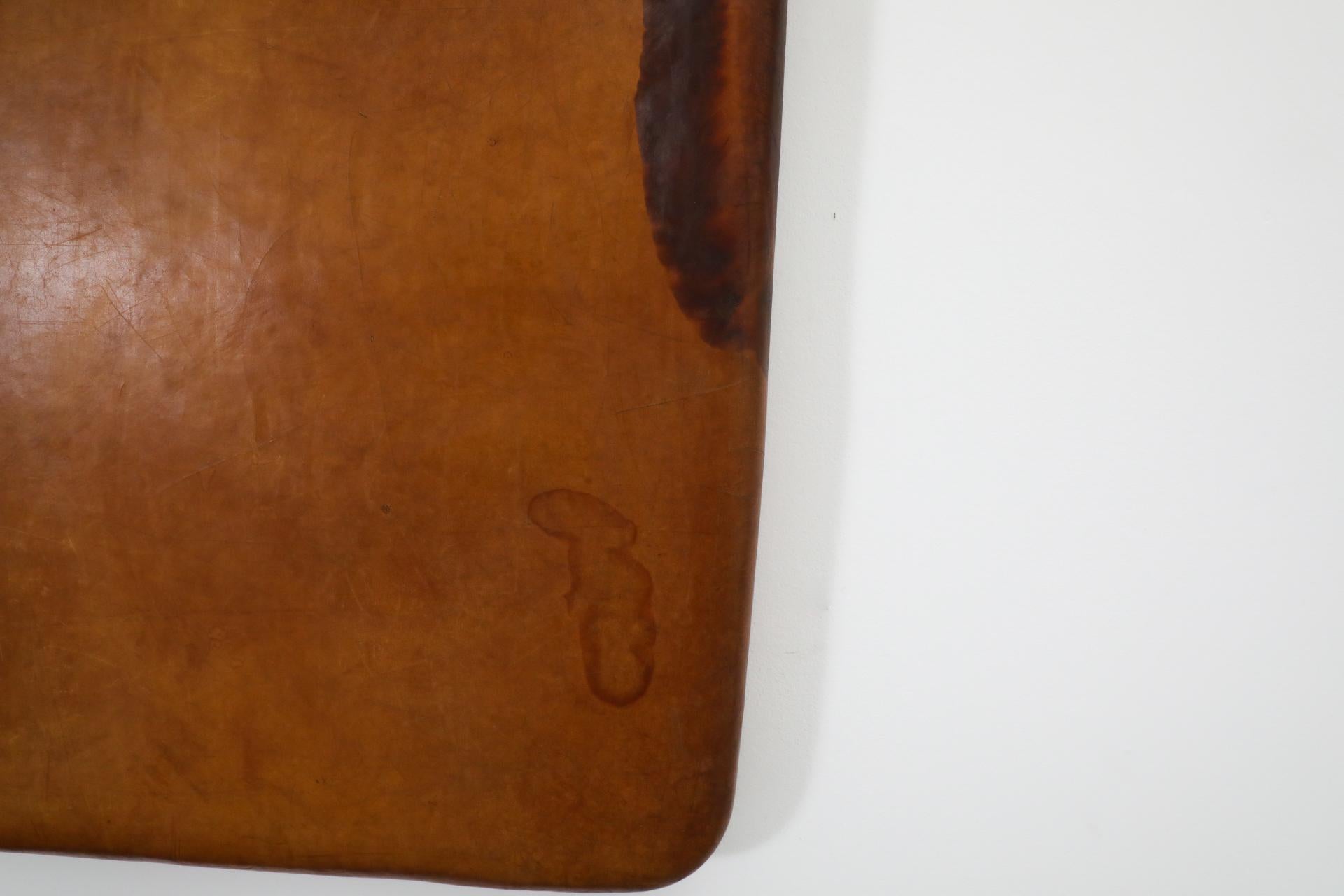 Mid-Century Vintage Gymnastik-Teppich oder Kopfteil aus Leder im Angebot 6