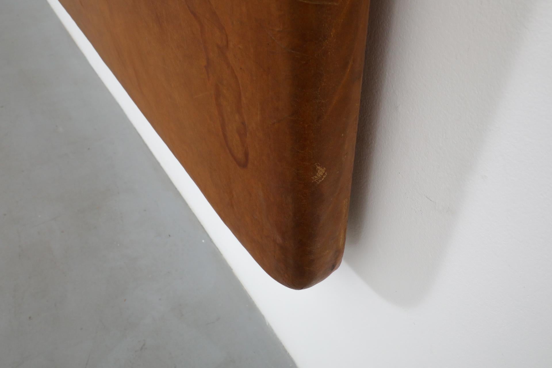 Mid-Century Vintage Gymnastik-Teppich oder Kopfteil aus Leder im Angebot 8