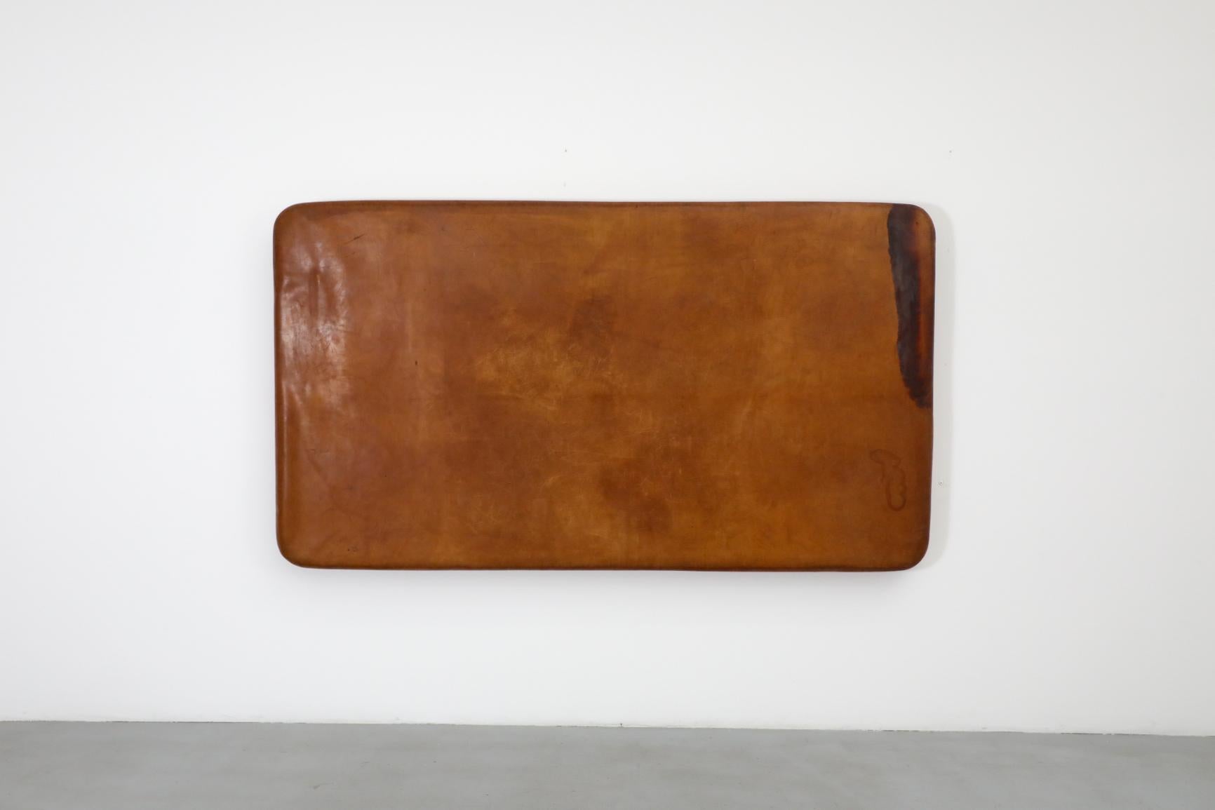 Mid-Century Vintage Gymnastik-Teppich oder Kopfteil aus Leder (Moderne der Mitte des Jahrhunderts) im Angebot