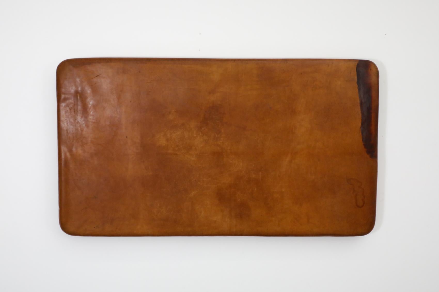 Mid-Century Vintage Gymnastik-Teppich oder Kopfteil aus Leder (Niederländisch) im Angebot