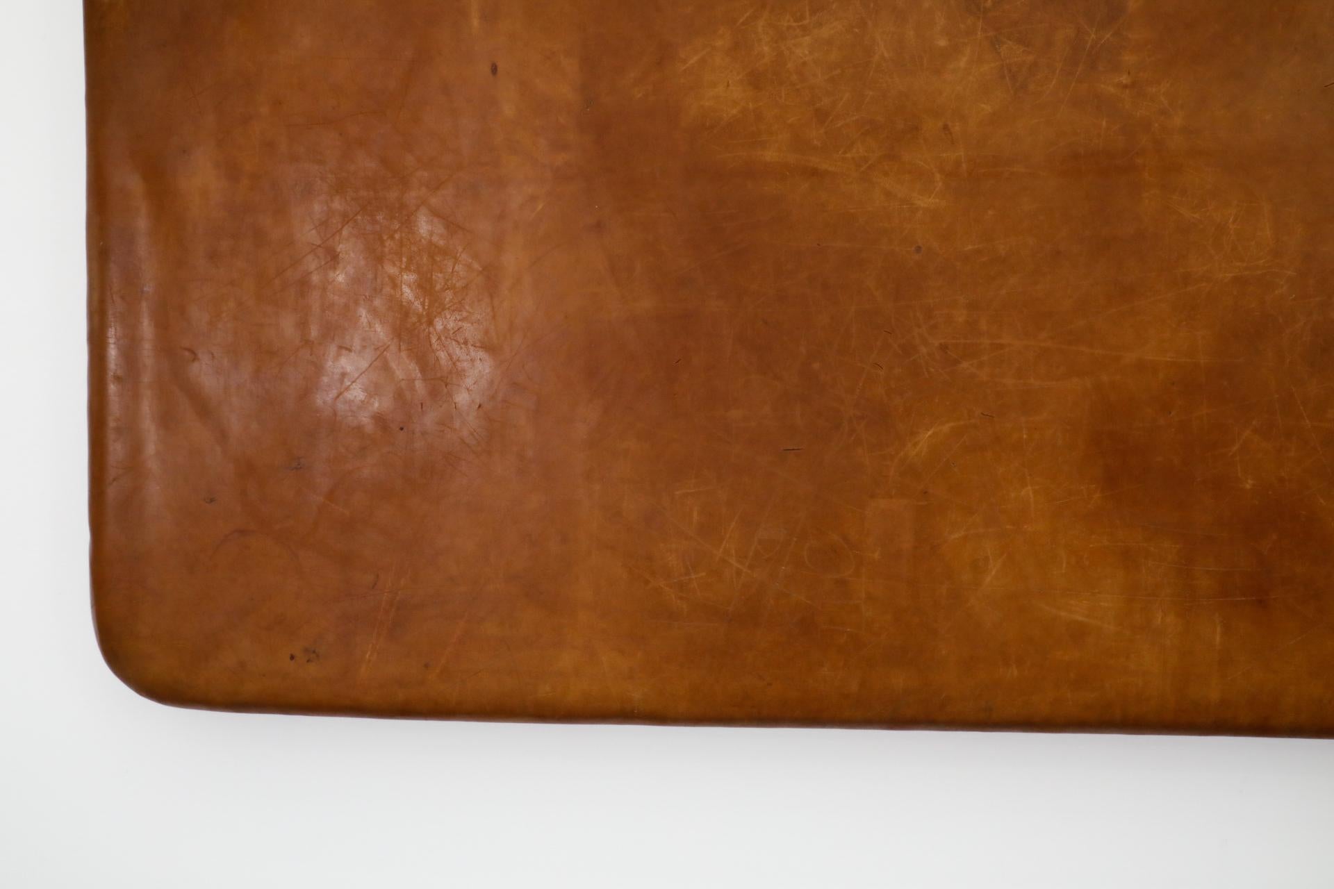 Mid-Century Vintage Gymnastik-Teppich oder Kopfteil aus Leder im Angebot 2