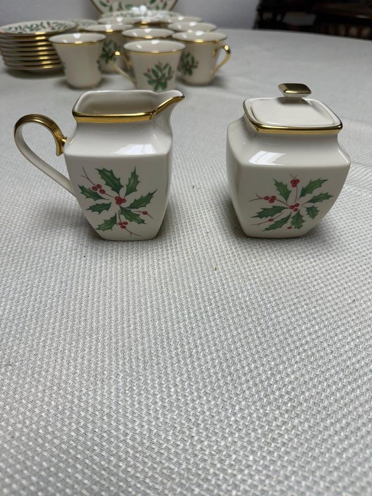 Vintage Lenox Urlaubs-Esszimmer-Set für 8 Personen, Mid-Century im Angebot 4