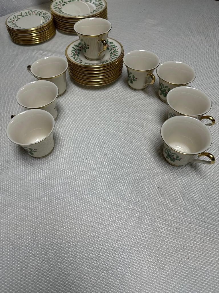 Vintage Lenox Urlaubs-Esszimmer-Set für 8 Personen, Mid-Century im Angebot 5