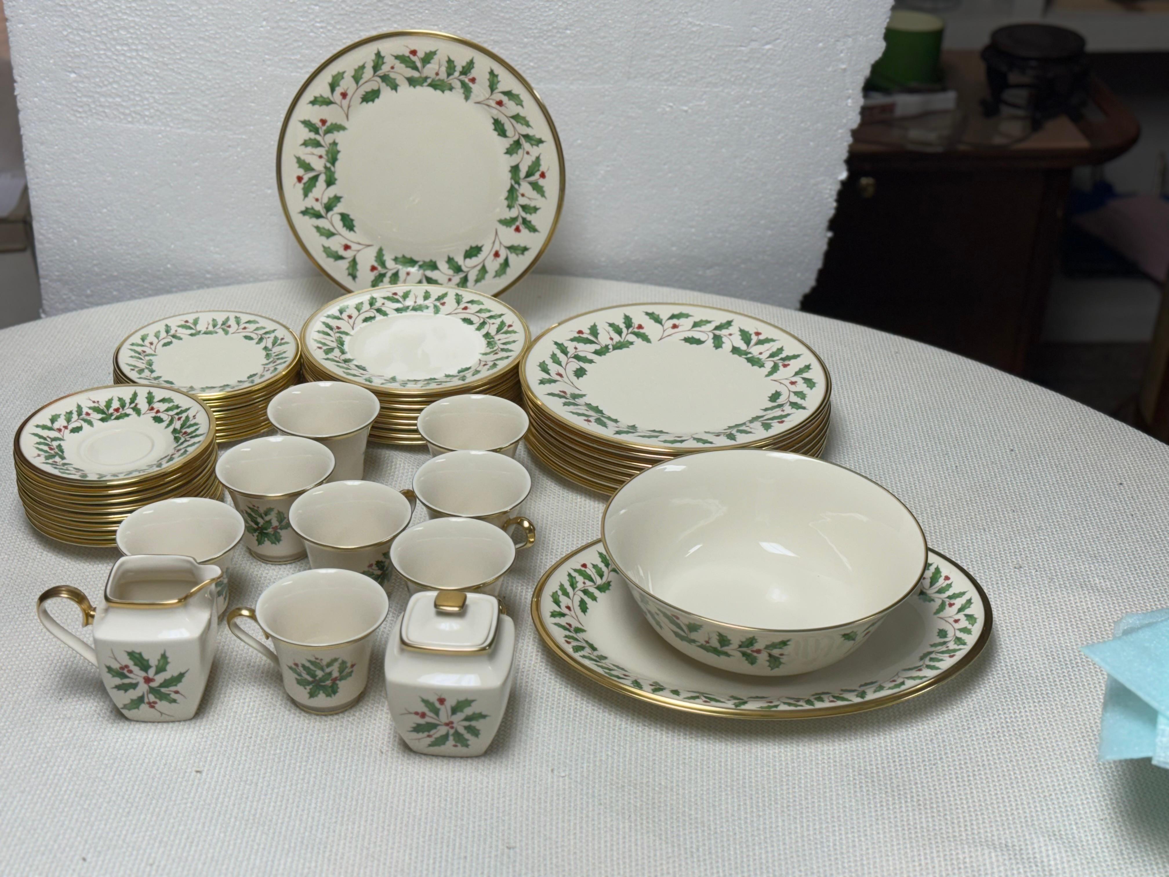 Vintage Lenox Urlaubs-Esszimmer-Set für 8 Personen, Mid-Century (20. Jahrhundert) im Angebot