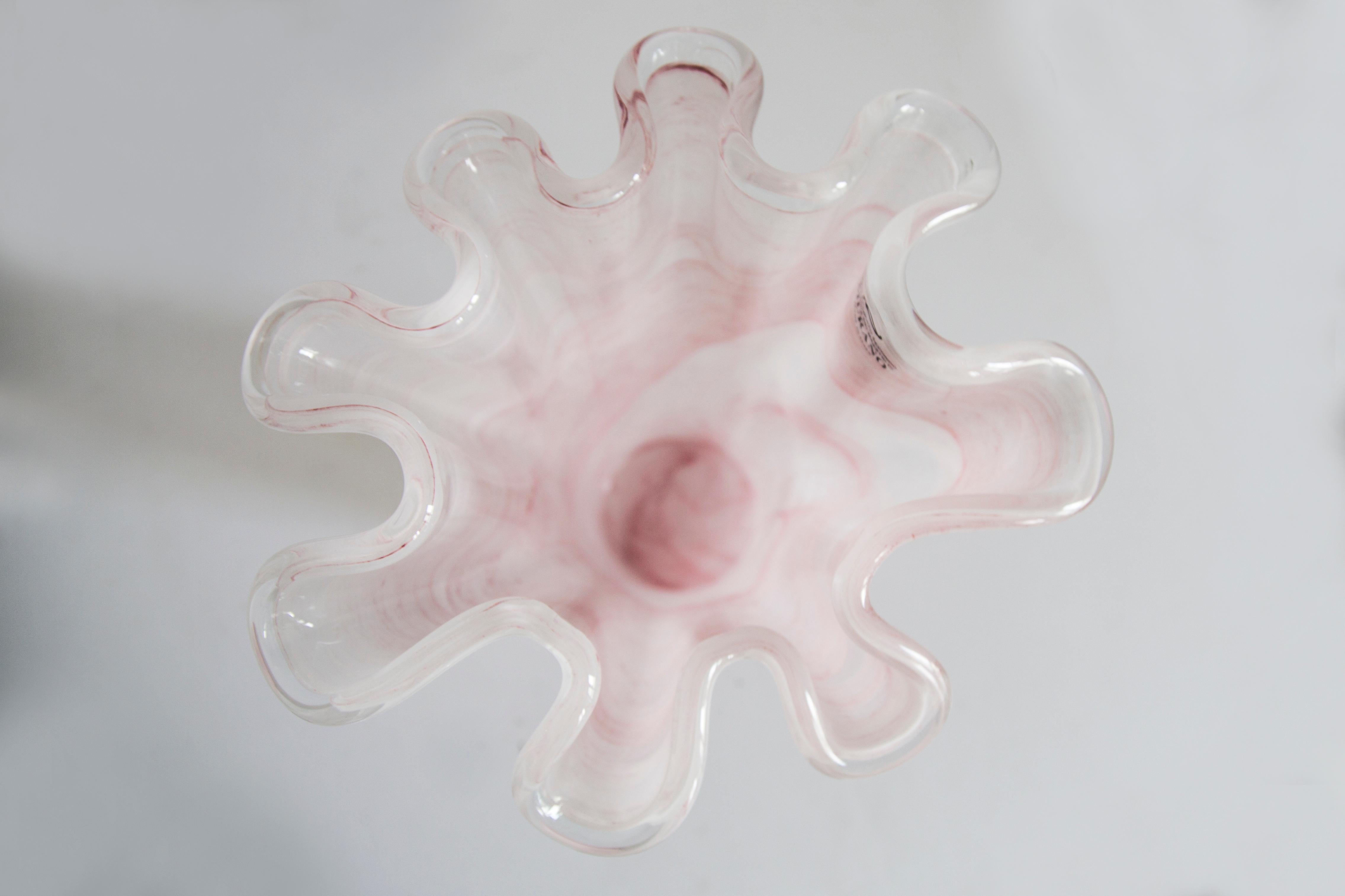 Vaso di vetro di Murano di metà secolo, Italia, anni 2000 in vendita 2