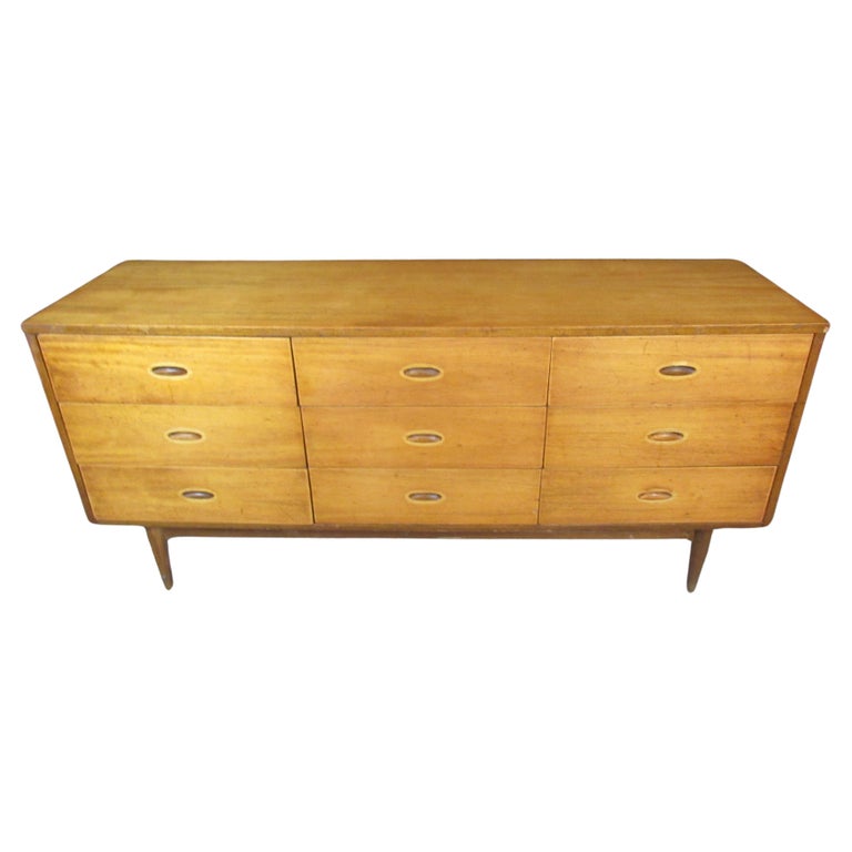 mid century vintage dresser Mid-century Westnofa Teak High Boy Dresser c.1960