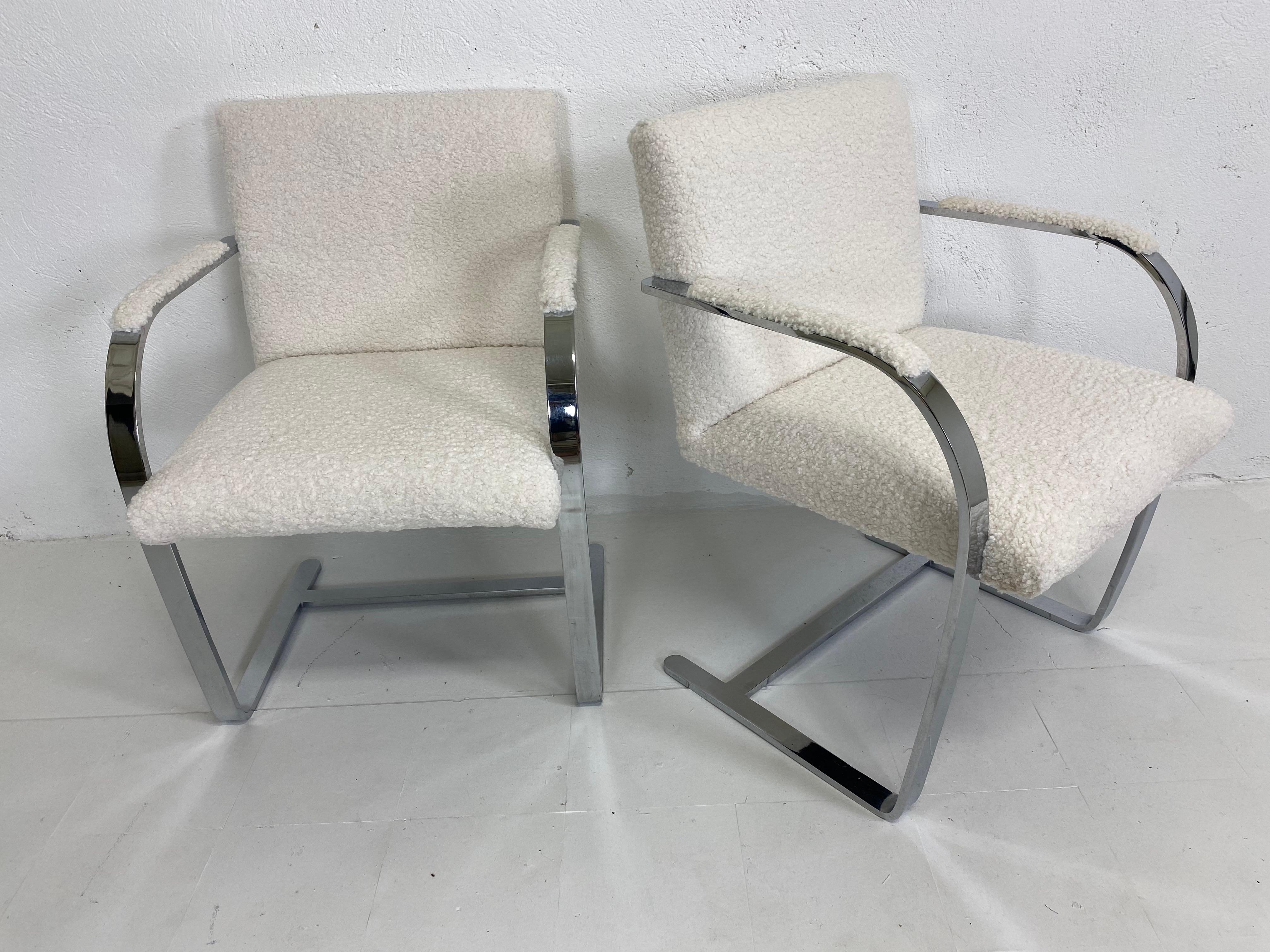 Mid-Century Modern Mid century vintage Mies Van Der Rohe Brno chairs by Knoll For Sale