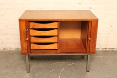 Mid-Century Vintage Mini Office Cabinet