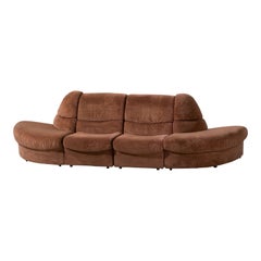 Mid-Century Vintage Modular Sectional Sofa Suite, France, 1970