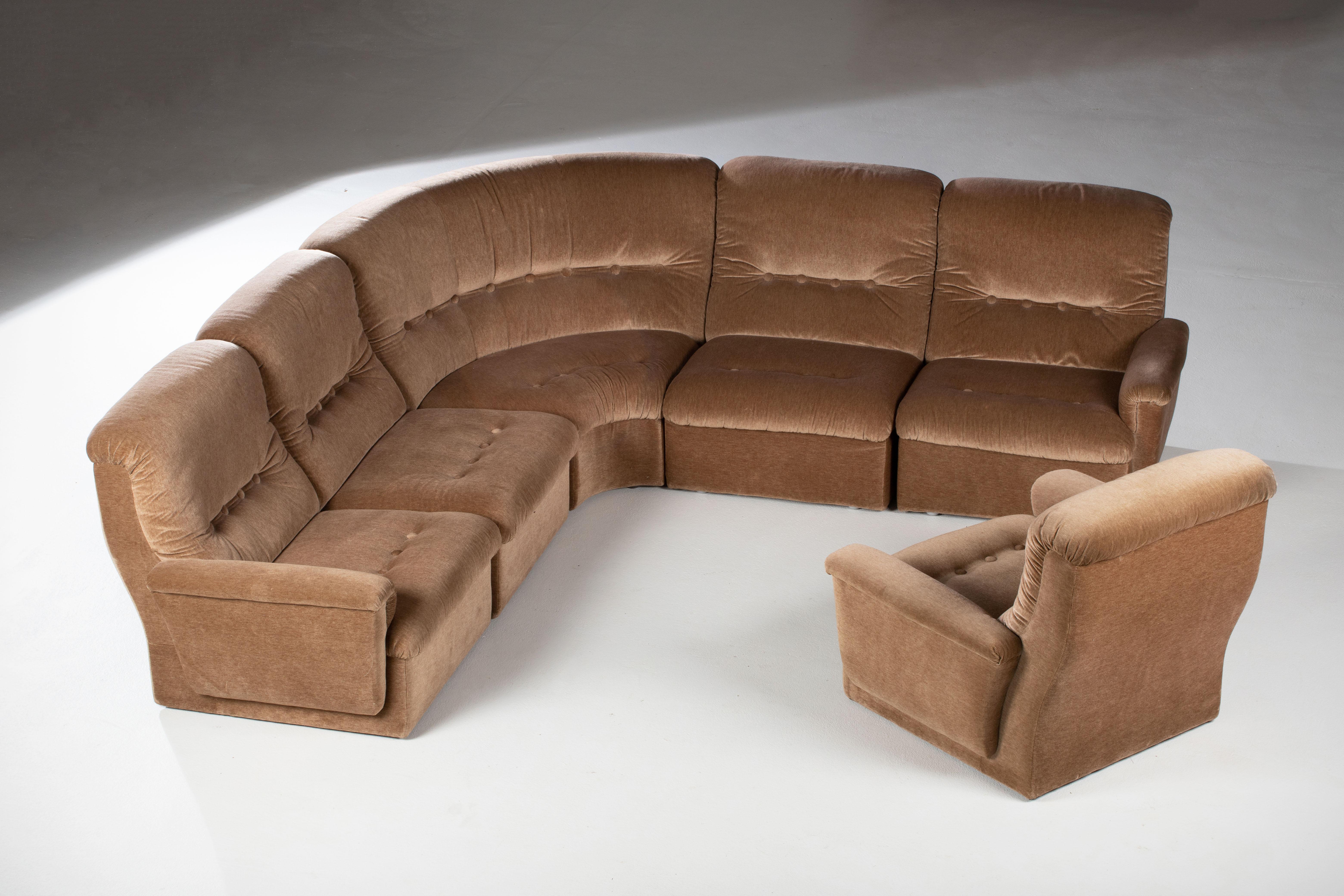 Mid-Century Vintage Modular Sectional Sofa Suite, Germany, 1960 For Sale 11