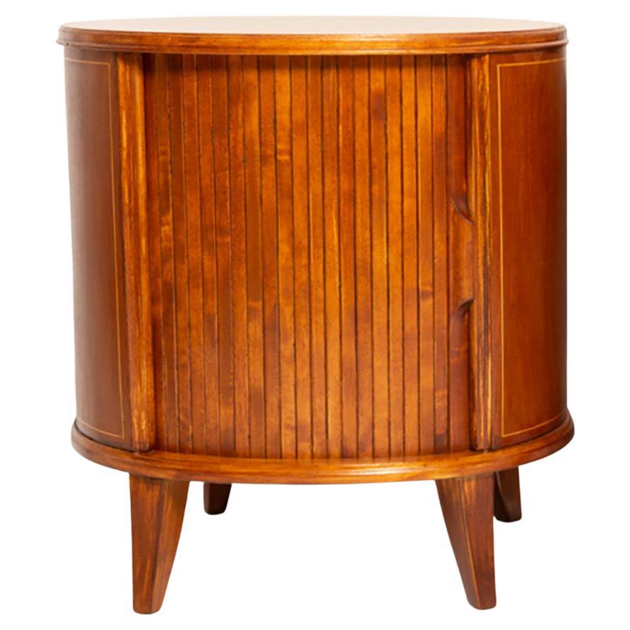 Midcentury Vintage Night Table, Beechwood, Europe, 1960s