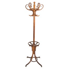 Mid-Century Vintage Oak Wood Hanger Stand, Europe, 1960s