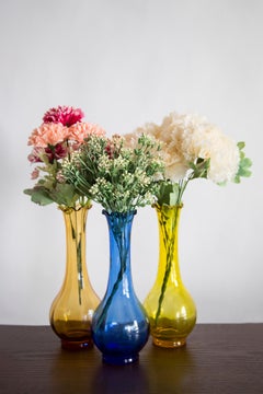 Mid Century Vintage Orange Artistic Glass Vase, Europe, 1970s