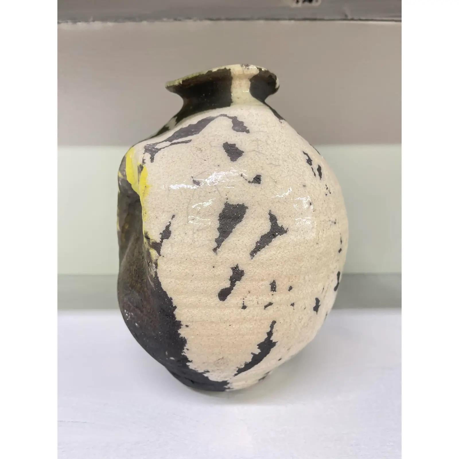 Mid-Century, Vintage Organic Stoneware Pottery Jug / Vessel For Sale 5