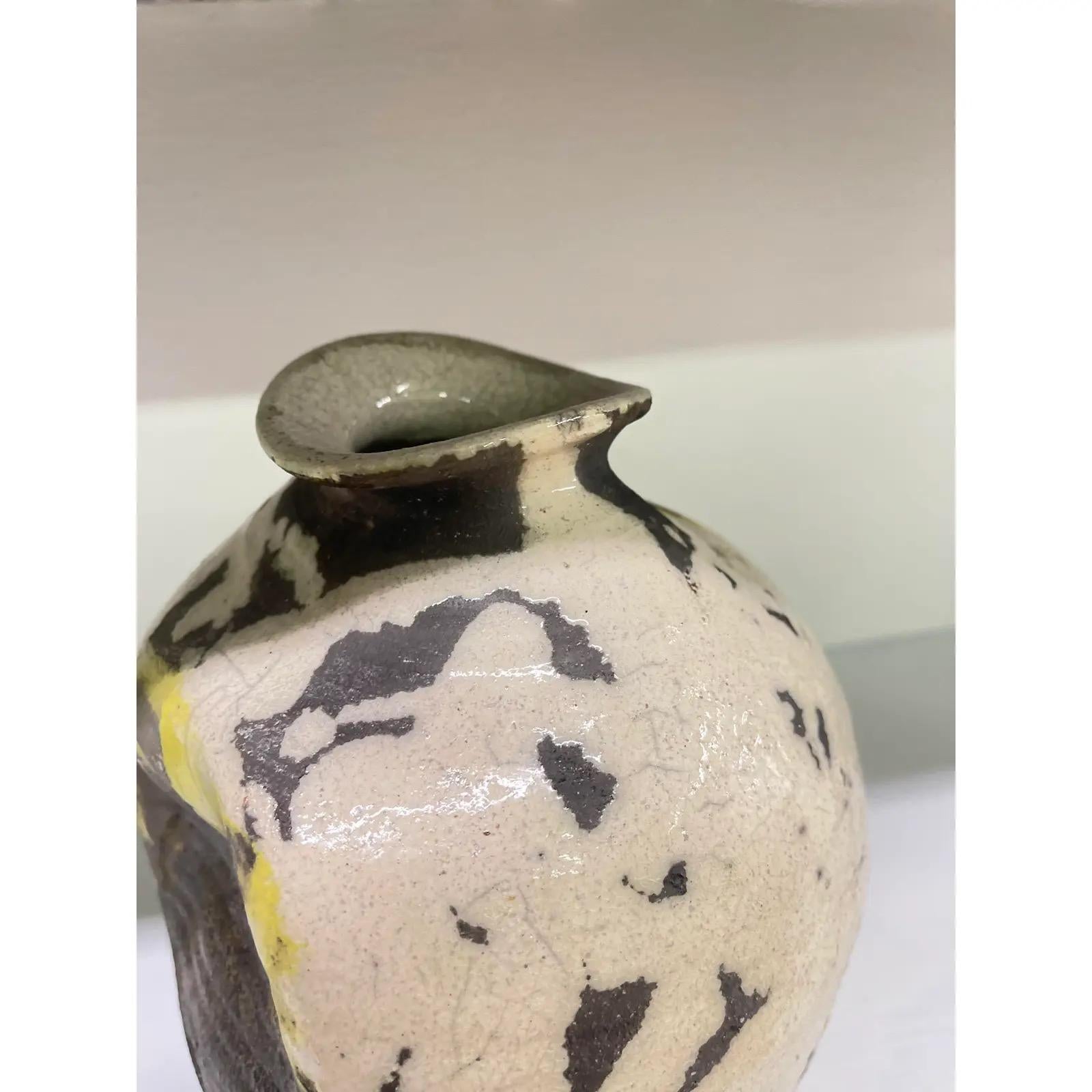 Mid-Century, Vintage Organic Stoneware Pottery Jug / Vessel For Sale 1
