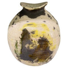 Mid-Century, Vintage Organic Stoneware Pottery Jug / Vessel