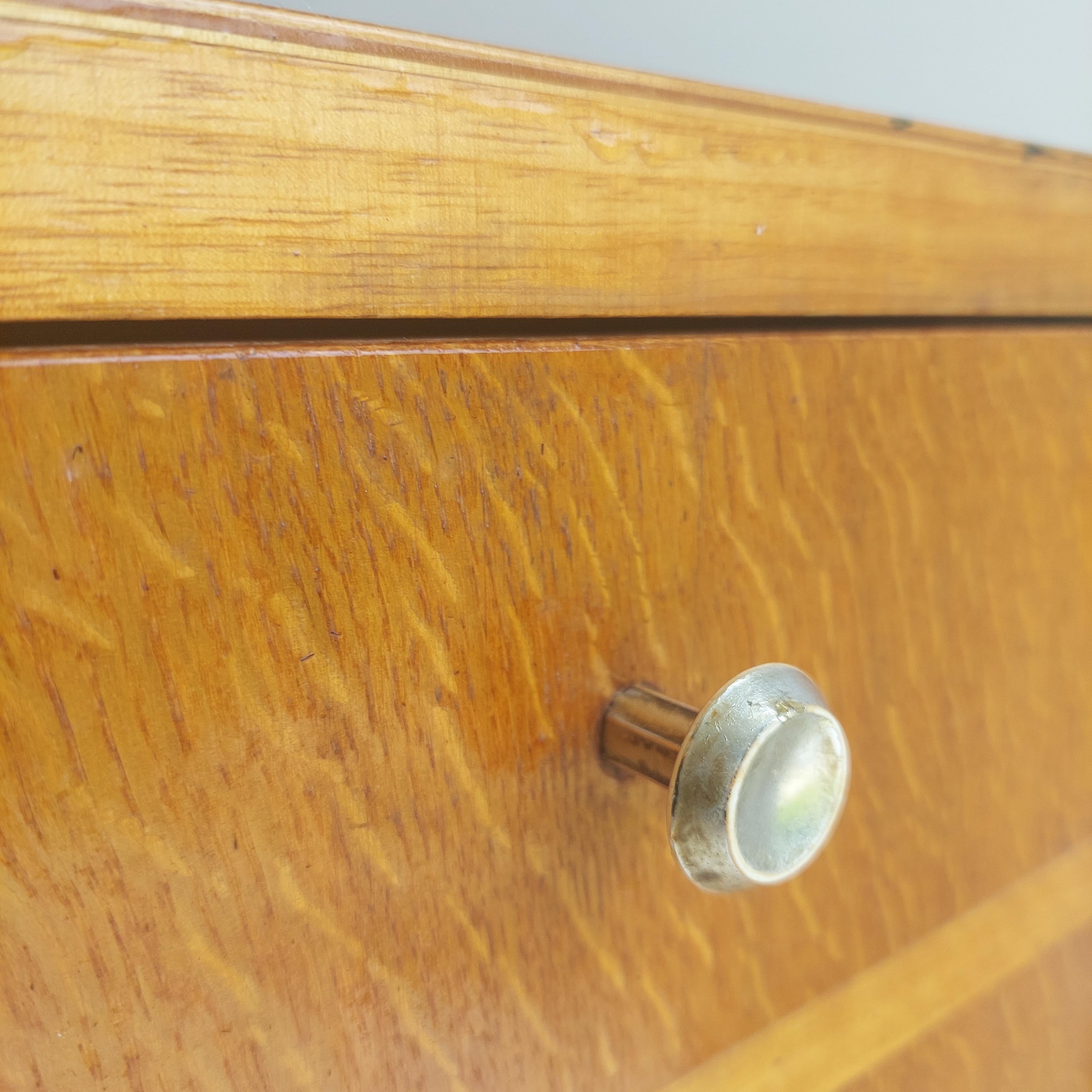 Mid Century Vintage Pair of oak Bedside Cabinets 50s 8