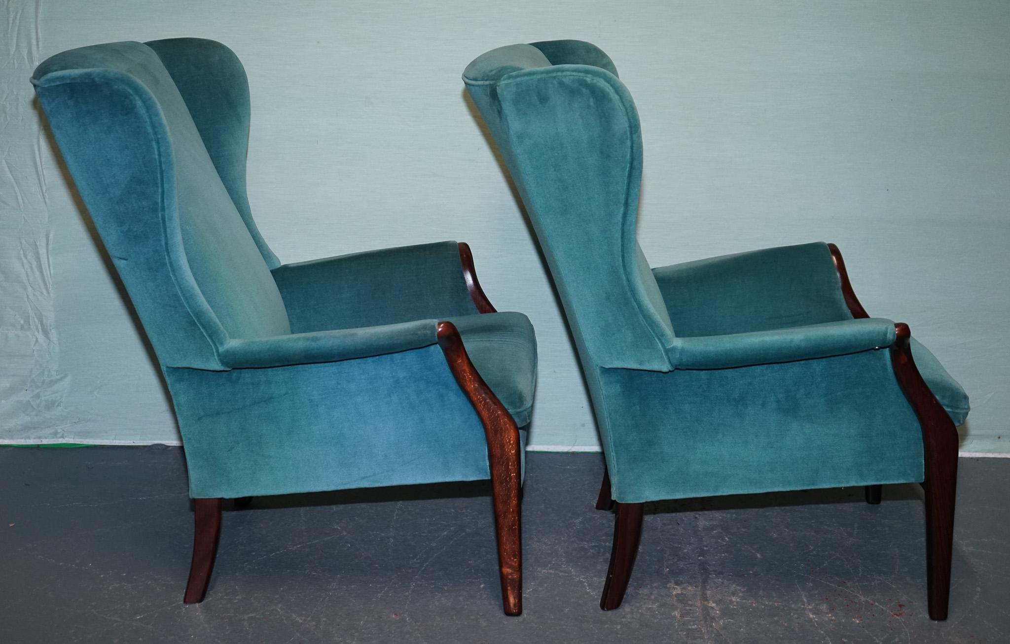 Paire d'armoires en toile bleue PARER KNOLL FROXFIELD du milieu du siècle dernier Bon état - En vente à Pulborough, GB