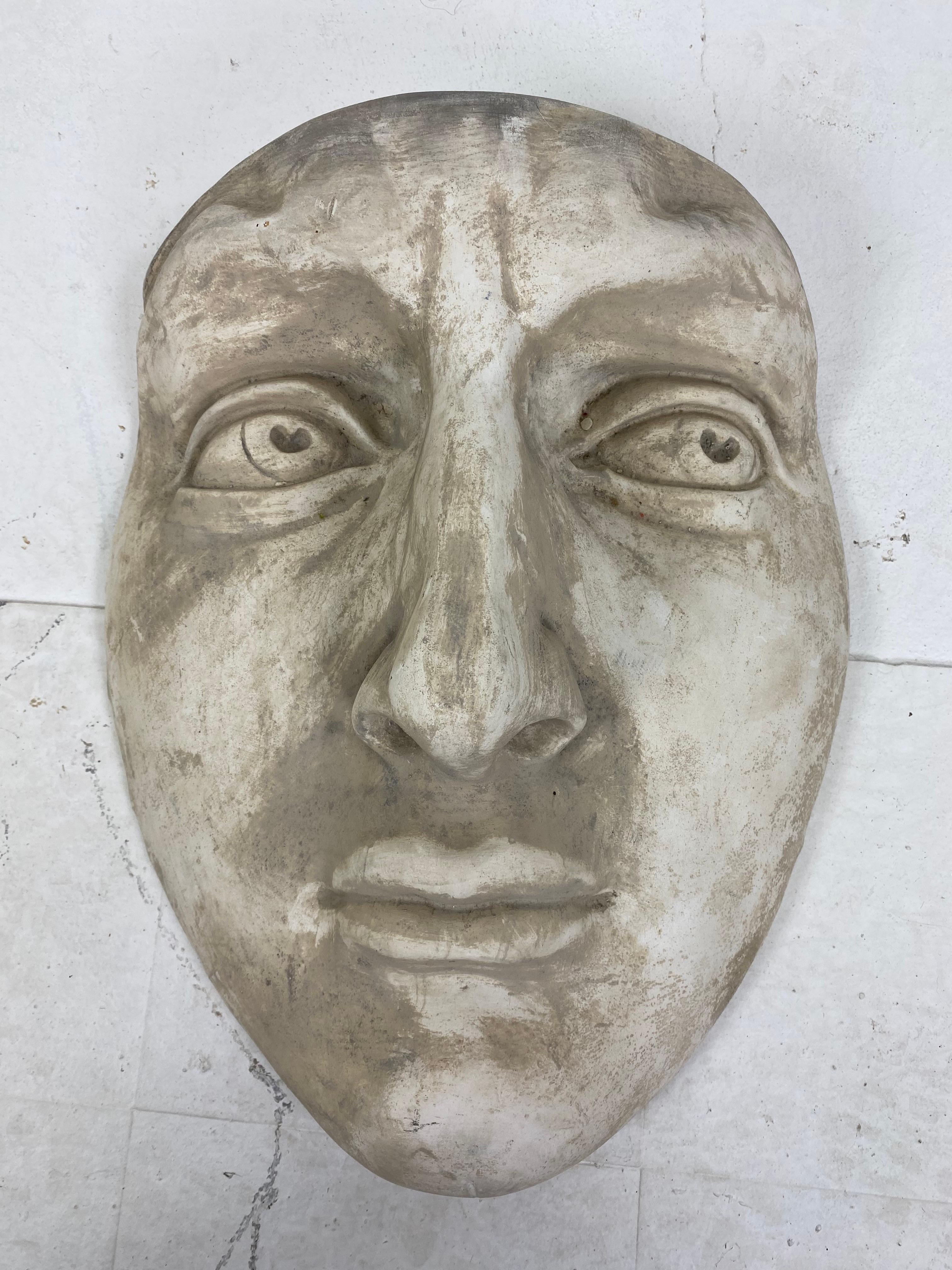 Mid-century vintage plaster figural wall sculpture For Sale 1